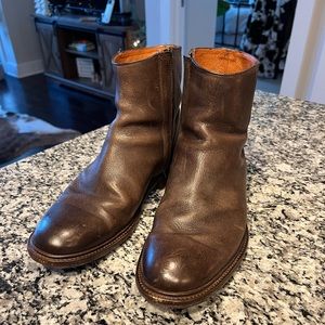 Mens Frye Zip Up Boots